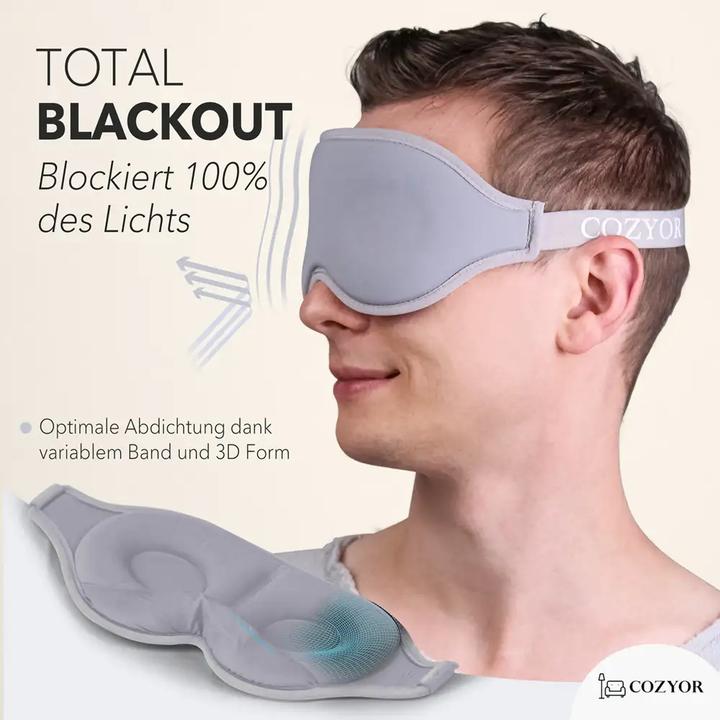 Immagine prodotto Cozyor Maschera per dormire e tappi per le orecchie (Maschera sonno)