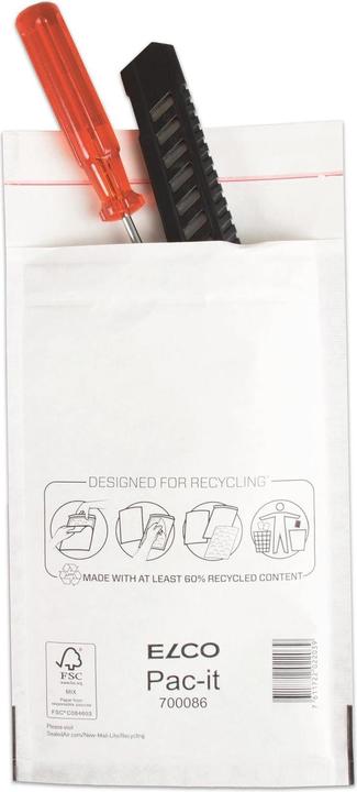 Immagine prodotto Elco Busta a bolle d'aria 14,2 x 22,5 cm Bianco, confezione da 100 pezzi (100 x)