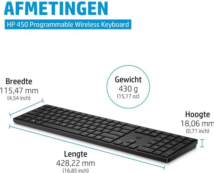 Actual product image HP Programowalna klawiatura 450 (Eng. Int., Cable)