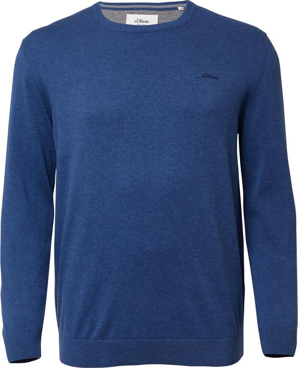 Produktbild s.Oliver Strickpullover Baumwollpullover mit Logo-Stickerei (3XL)