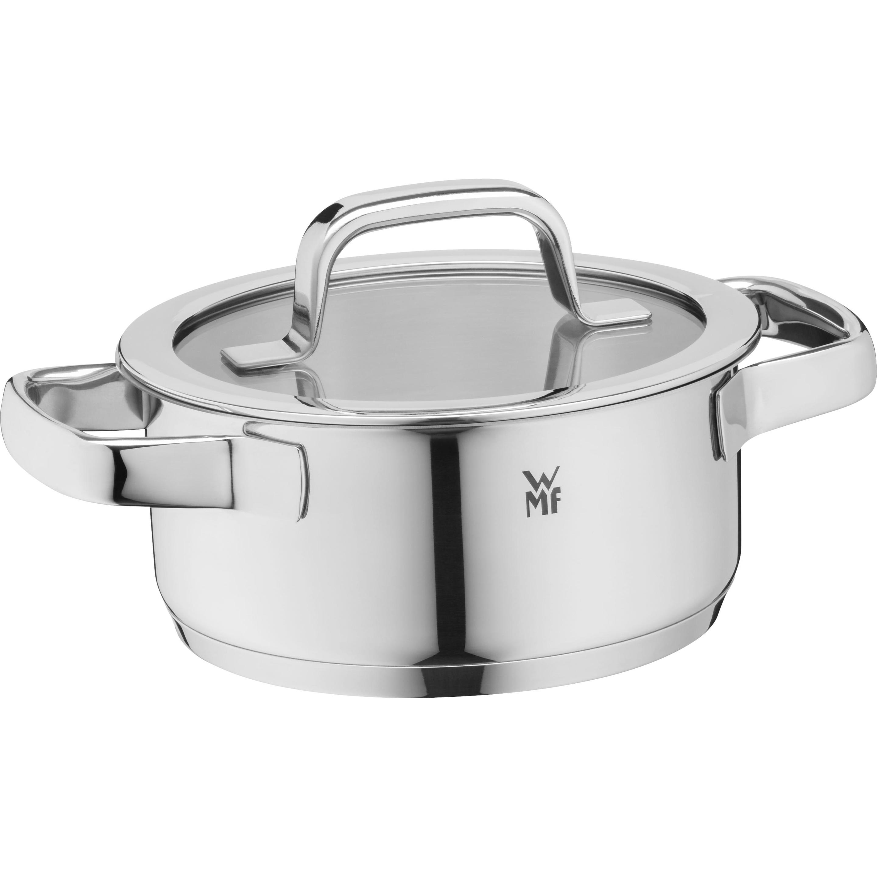 WMF Compact Cuisine Bratentopf mit Deckel, 16 cm, Pfanne + Kochtopf, Silber