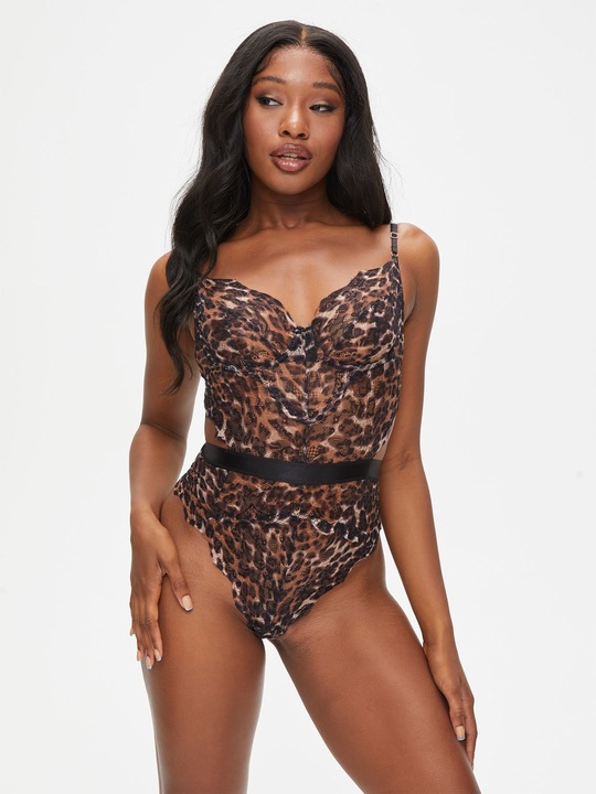 Actual product image Ann Summers Hold Me Tight Bodysuit - Animal (XL)