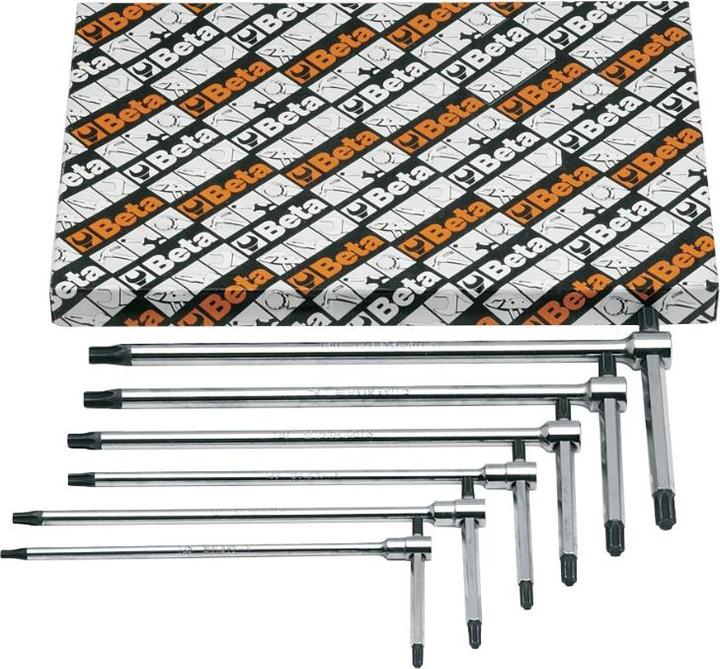 Produktbild BETA â€‹6-delig set T sleutels met TorxÂ® profiel op drie zijden (art. 951TX) 951TX/S6