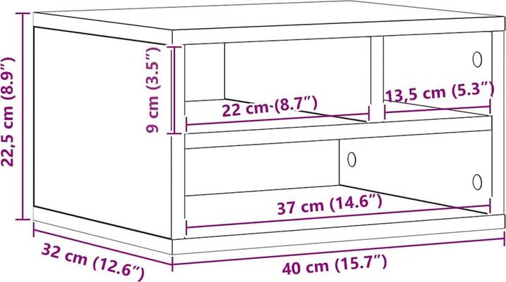 Produktbild vidaXL Druckerständer