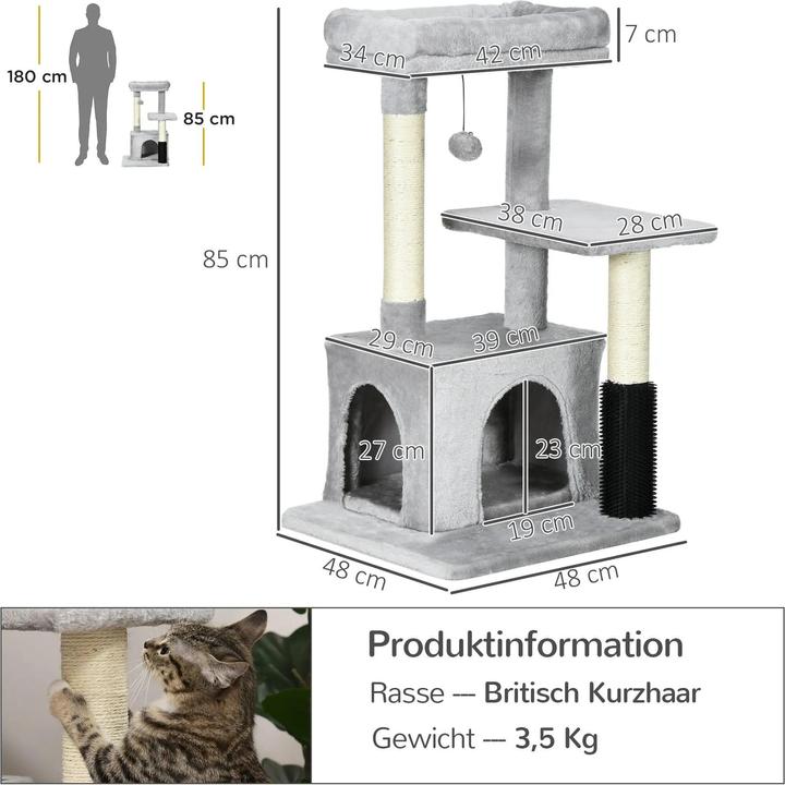 Produktbild Jamb Kratzbaum (85 cm, Hellgrau)