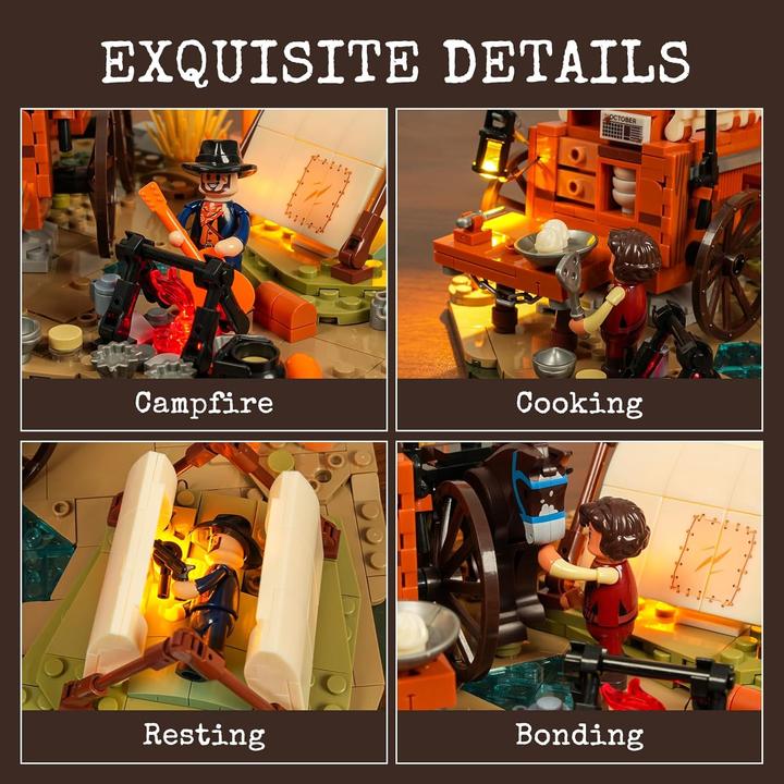 Actual product image Lumibricks Cowboy Camp
