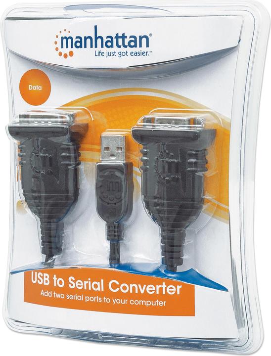 Immagine prodotto Manhattan Doppio cavo RS232 a USB, 2x ST-USB (0.45 m)