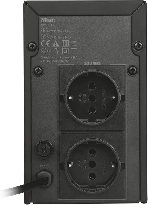 Actual product image Trust Oxxtron 1000VA 2 socket(s) AC (1000 W)