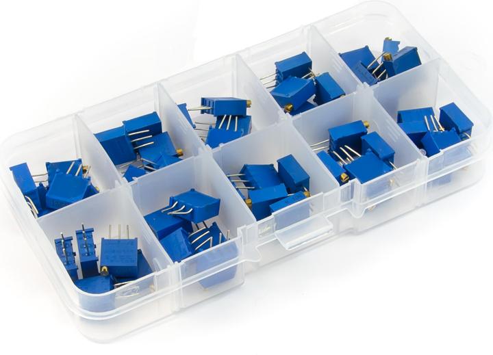 Purecrea Rotary potentiometer set 50 pcs (50 Ohm - 1 mOhm) (Potentiometers)