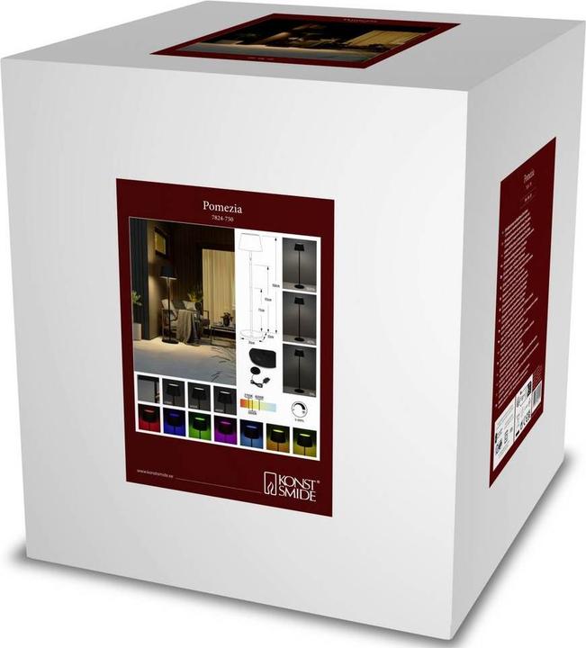 Produktbild Konstsmide Pomezia Akku-Stehleuchte schwarz (600 lm)