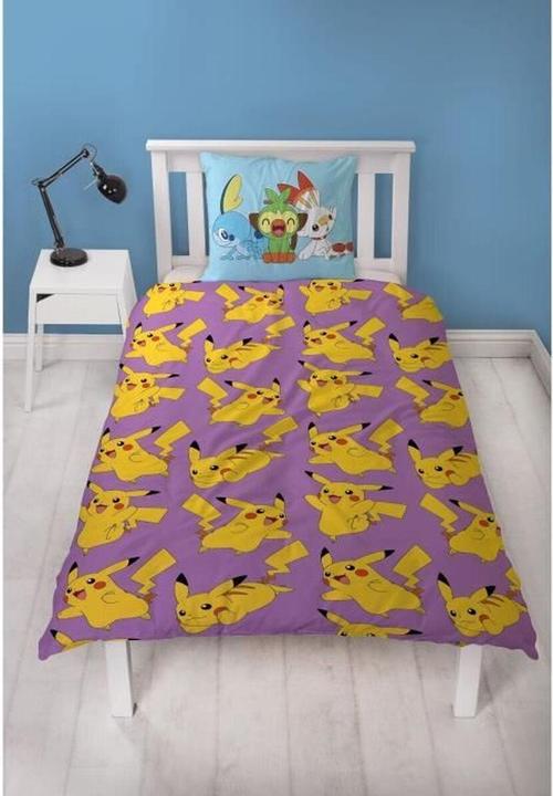 Produktbild Lyo Pokémon - Parure de lit en microfibre Pikachu II (200x140cm 63x63cm) (140 x 200 cm, 63 x 63 cm)