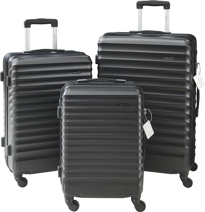 Immagine prodotto Pro-Tec Reisekoffer Pona 3er Set Schwarz (100 l)