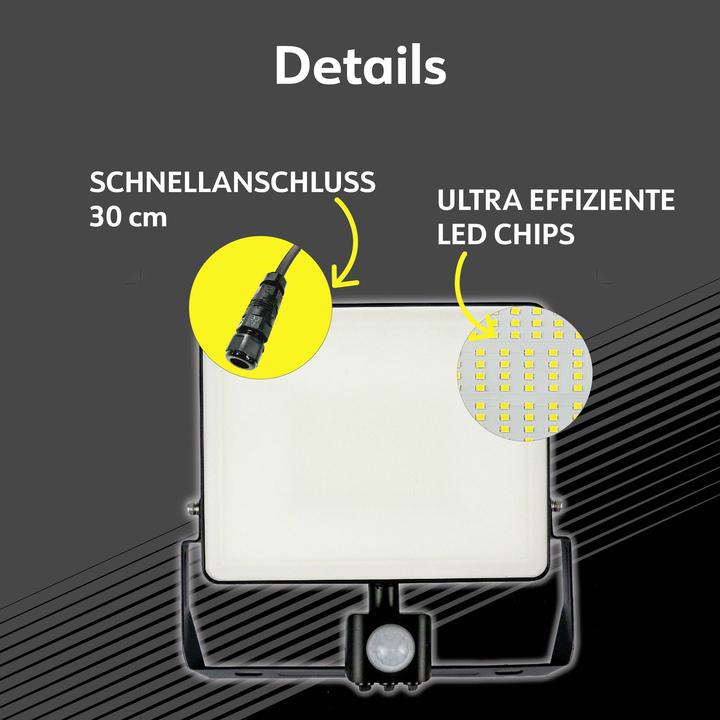 Produktbild Müller Licht LED Strahler Miami Sensor 50 W (8000 lm, IP44)