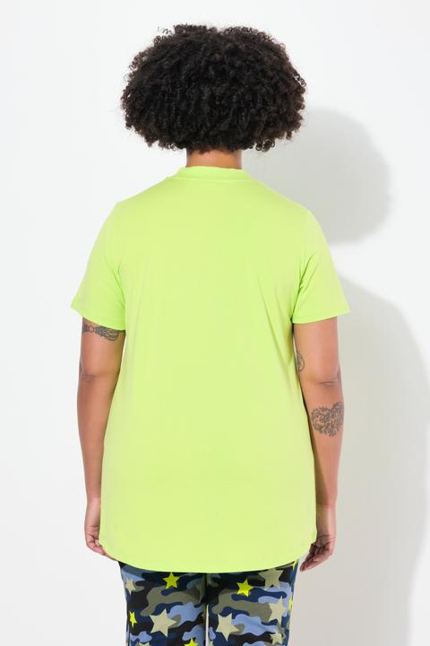Produktbild Angel of Style T-Shirt, CutOut Mesh-Sterne, Stehkragen (54)