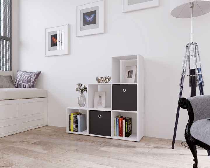 Image du produit VCM Étagère d'escalier sur pied en bois 6 compartiments Nitas (108 x 29 x 105 cm)