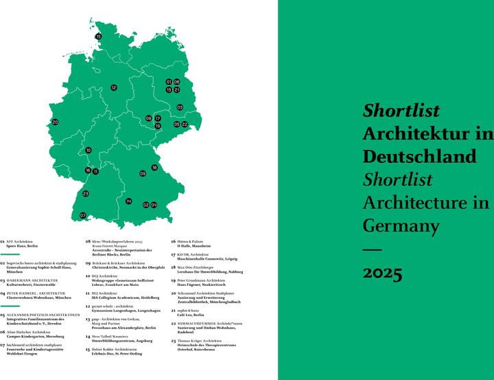 Produktbild Deutsches Architektur Jahrbuch 2025/German Architecture Annual 2025 (Deutsch, Peter, Gräwe, Christina/CacholaSchmal, 2025)