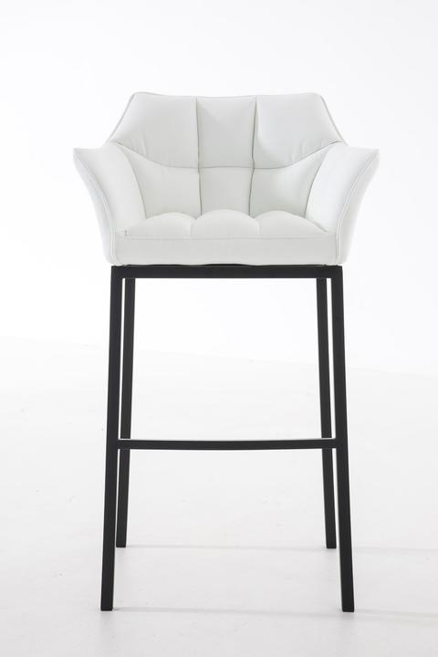 Actual product image CLP Bar stool Damaso B with 4-leg frame, white