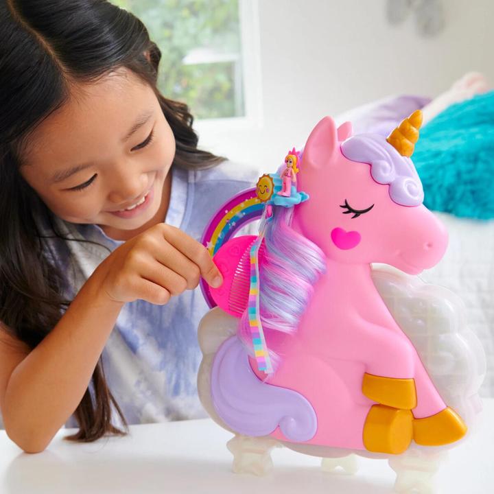 Immagine prodotto Polly Pocket Scatola del gioco dei capelli di unicorno