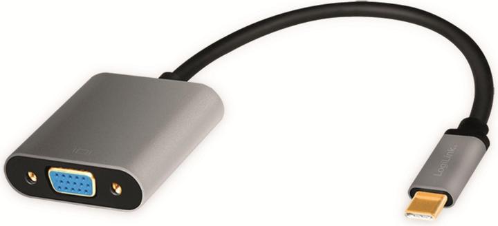 Immagine prodotto LogiLink LinkLink CUA0104 Adattatore USB 3.2 Gen 1 C/M a VGA, 1080p/60Hz, alluminio, nero/grigio, 0,15 m (15 cm)