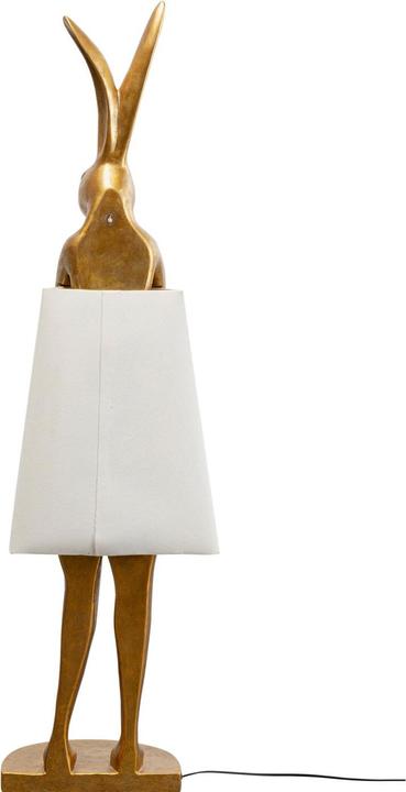 Kare Design Lampada da terra Animal Rabbit Oro/Bianco 150cm (E27)