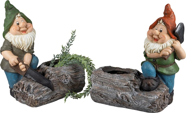 Produktbild Formano Dekofigur Pflanztopf Zwerge 2er Set (30 cm)