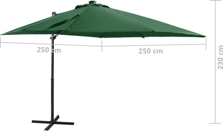 Actual product image vidaXL freischwingender Sonnenschirm (2.50 m)