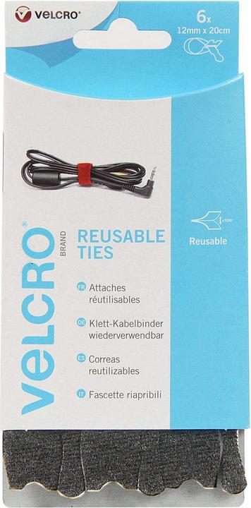 Immagine prodotto Velcro brand Velcro riutilizzabile (Fascette in velcro, 200 mm, 6 pz.)