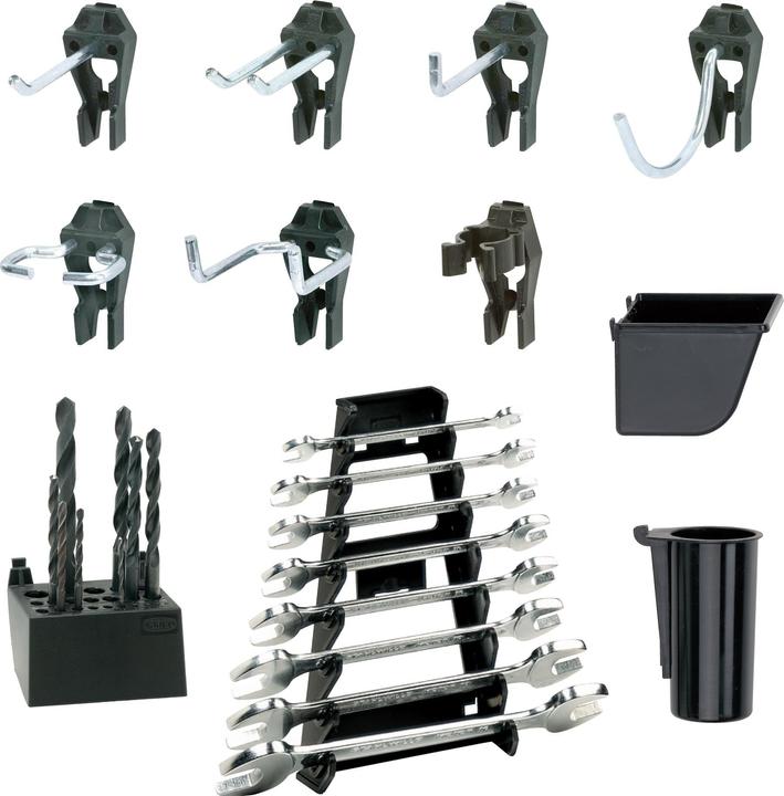 Raaco Tool hook mix set 53 pcs. for art.no.795605,795584,795698-699 Clip Mix 53
