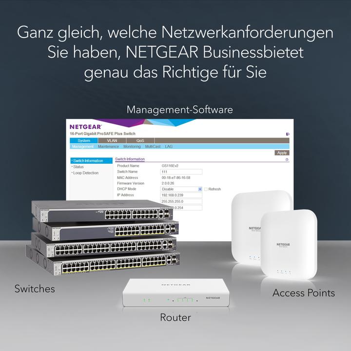 Image du produit Netgear Gs108e-300pes (8 Ports)