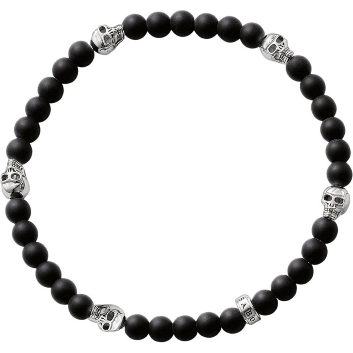 Thomas Sabo: Bracciale Teschio in Argento (17,5 cm)