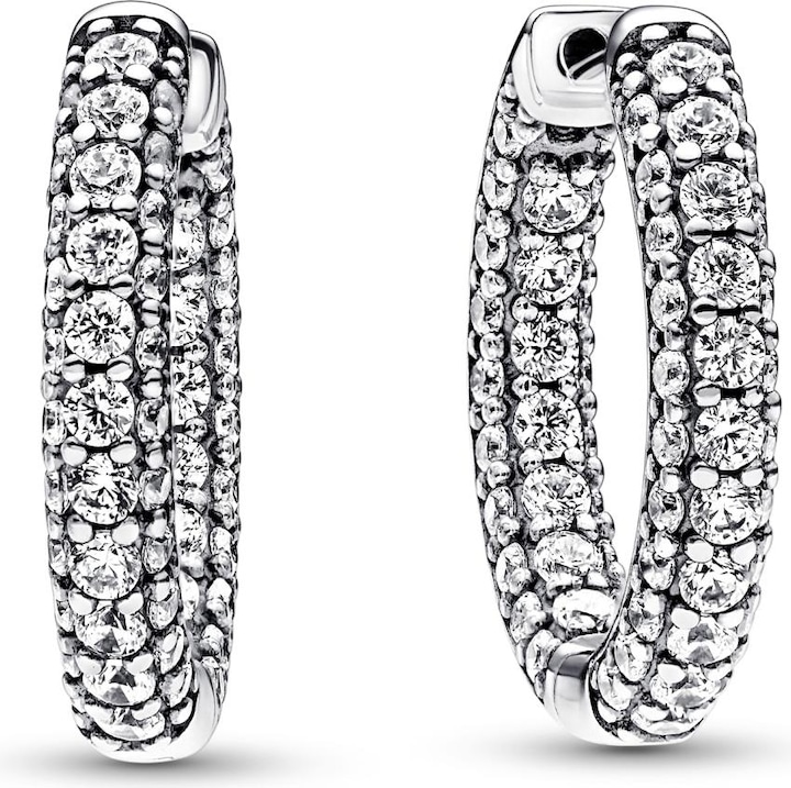 Pandora Timeless Einreihige Pavé Ohrringe (Sterling Silber 925)