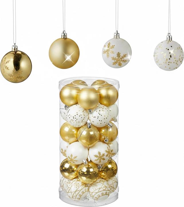 Produktbild Relaxdays Weihnachtskugeln-Set (30x)