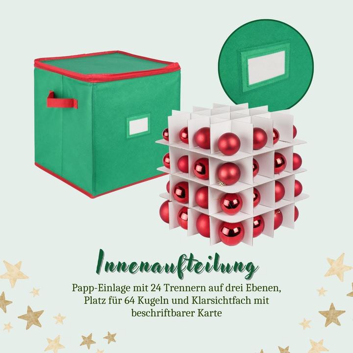 Actual product image Hermex Aufbewahrungsbox für Christbaumkugeln Aufbewahrungstasche Sortierbox (33 l)