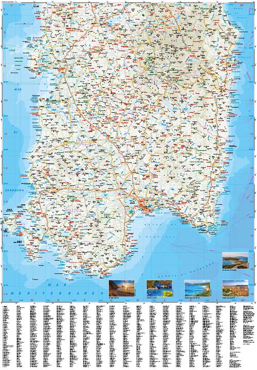 Immagine prodotto Mappa della Sardegna / Sa