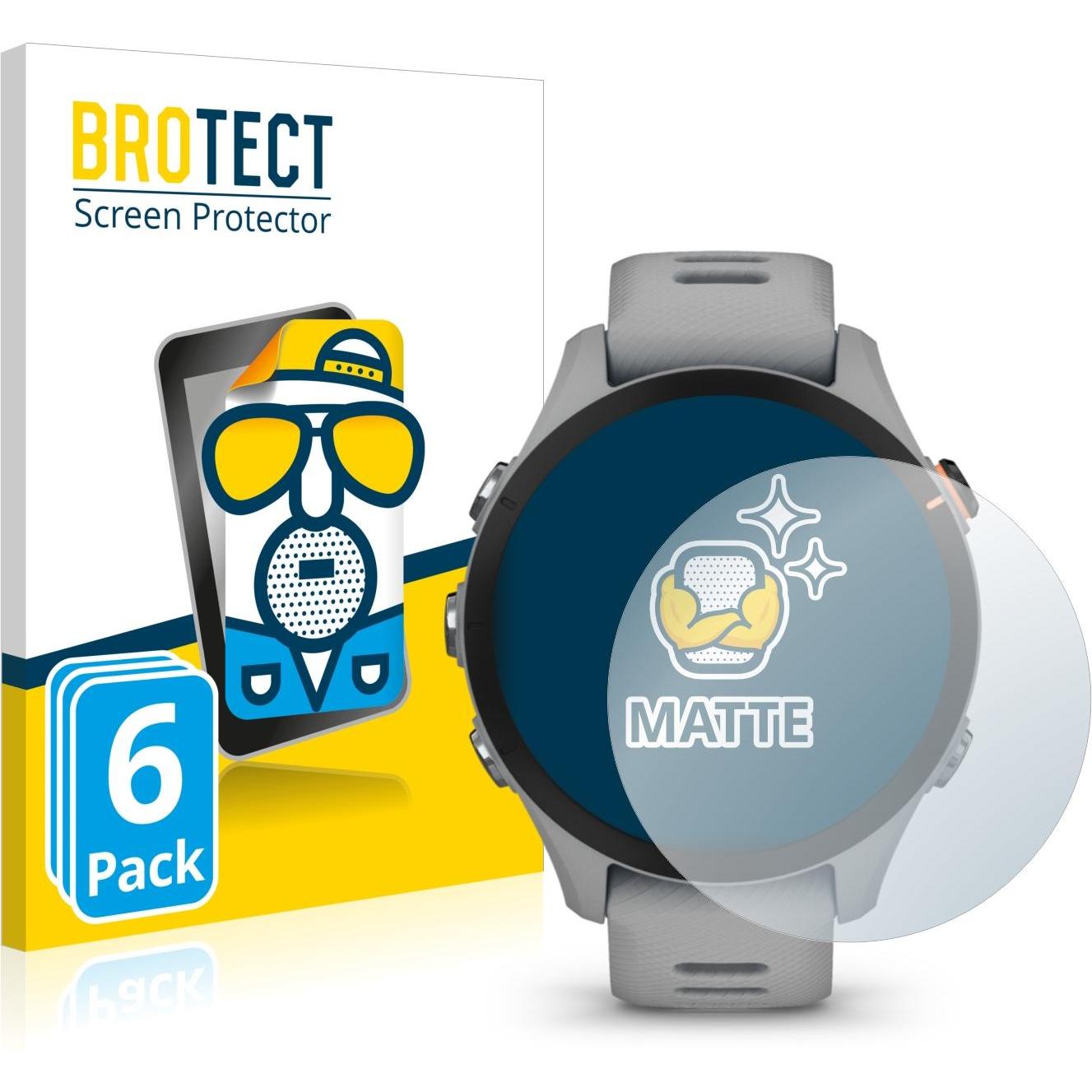 BROTECT Entspiegelungs-Schutzfolie Displayschutz Matt, Smartwatch Schutzfolie, Grau