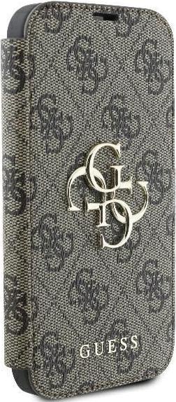 Image du produit Guess GUBKP16M4GMGBR iPhone 16 Plus 6.7" brązowy/brown book 4G Metal Logo (Apple iPhone 16 Plus)