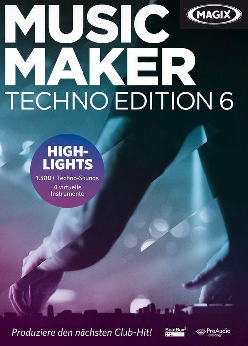 Produktbild Magix Music Maker - Techno Edition 6 (1 User, unbegrenzt)
