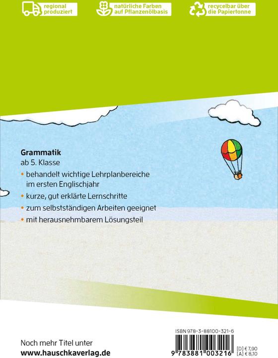 Produktbild Englisch. Wichtige Grammatikbereiche (1. Englischjahr) (Deutsch, Ludwig Waas, Rainer Thiele, 2009)