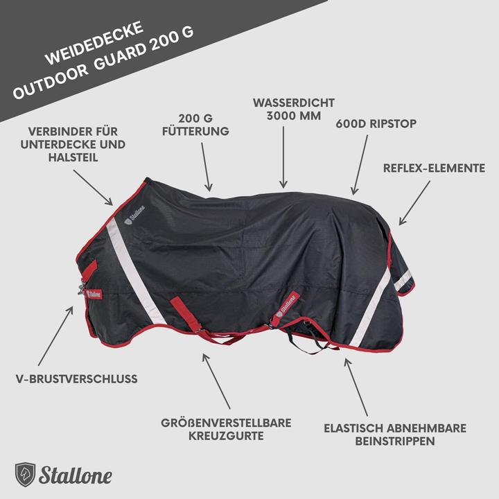 Actual product image Stallone Grazing rug 200 g Outdoor Guard (155 cm)