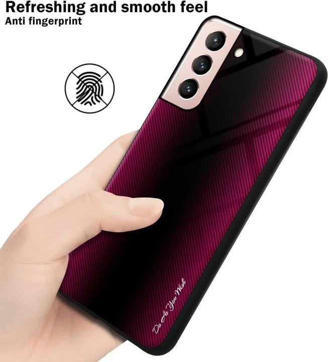 Actual product image Cadorabo TPU Striped Glass Cover (Samsung Galaxy S21 5G)