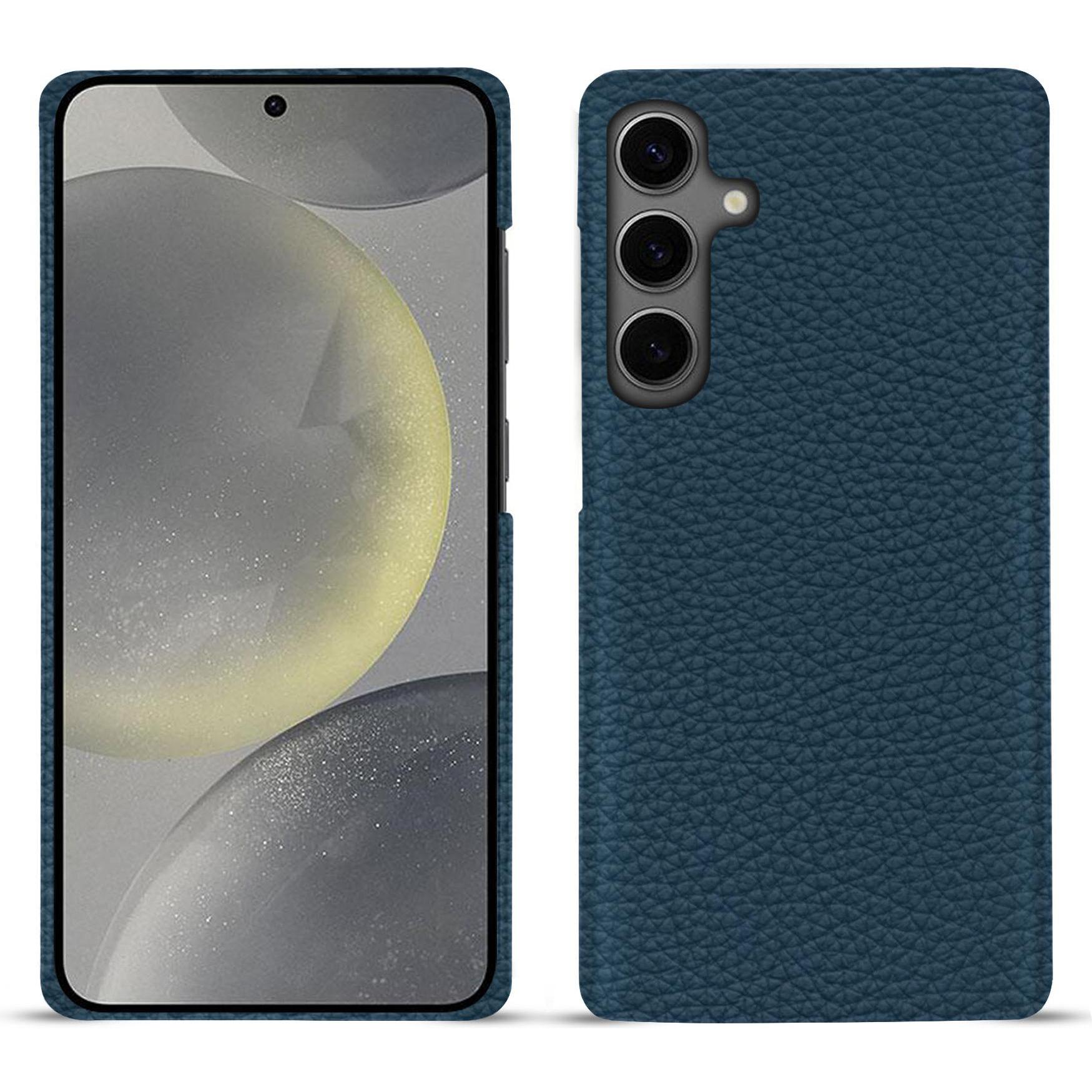 Noreve Lederschutzhülle (Samsung Galaxy S24), Smartphone Hülle, Blau