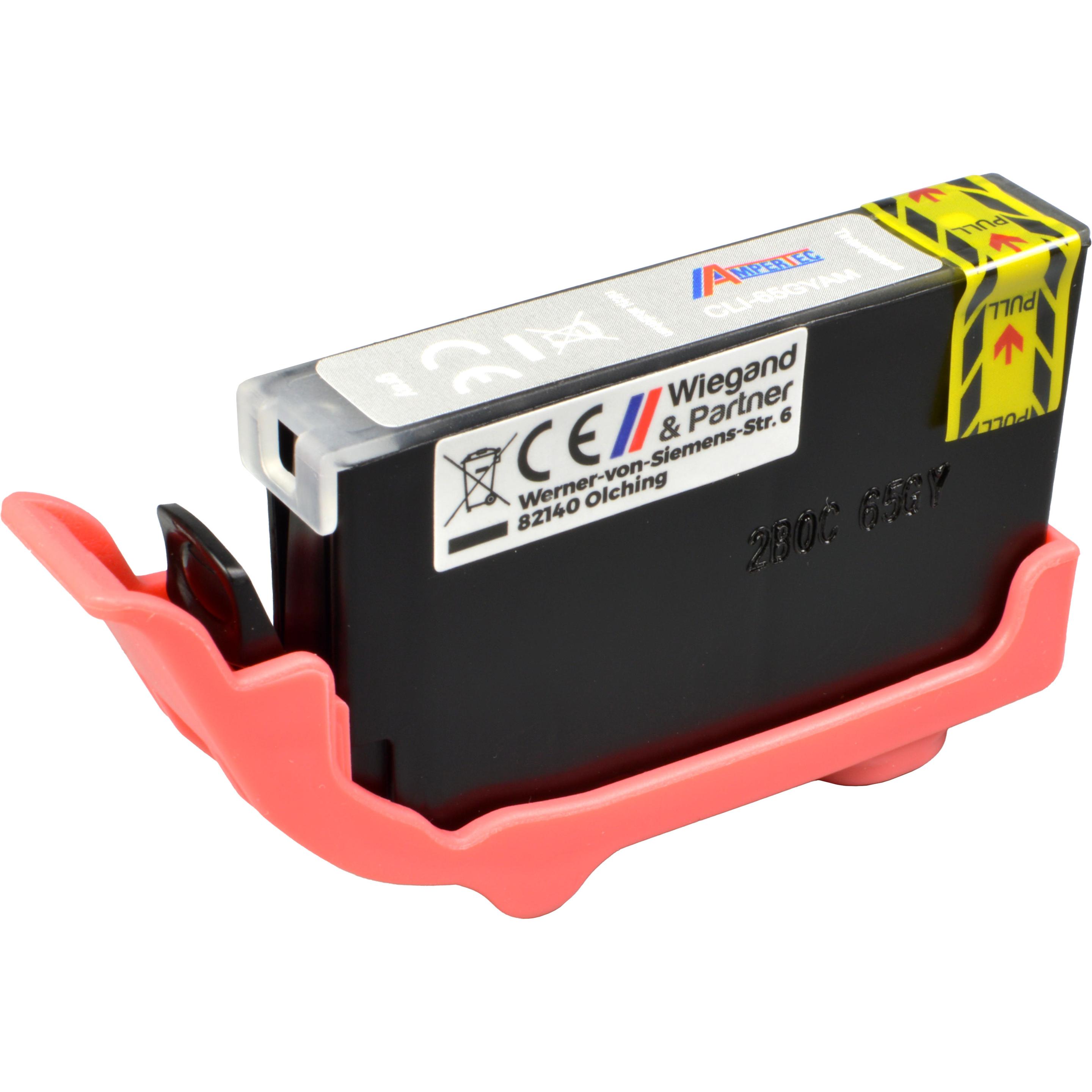 Ampertec, Druckerpatrone, Tinte ersetzt Canon CLI-65GY 4219C001 grau (BK)