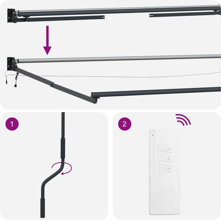 Produktbild vidaXL Elektrische Markise (2 m)