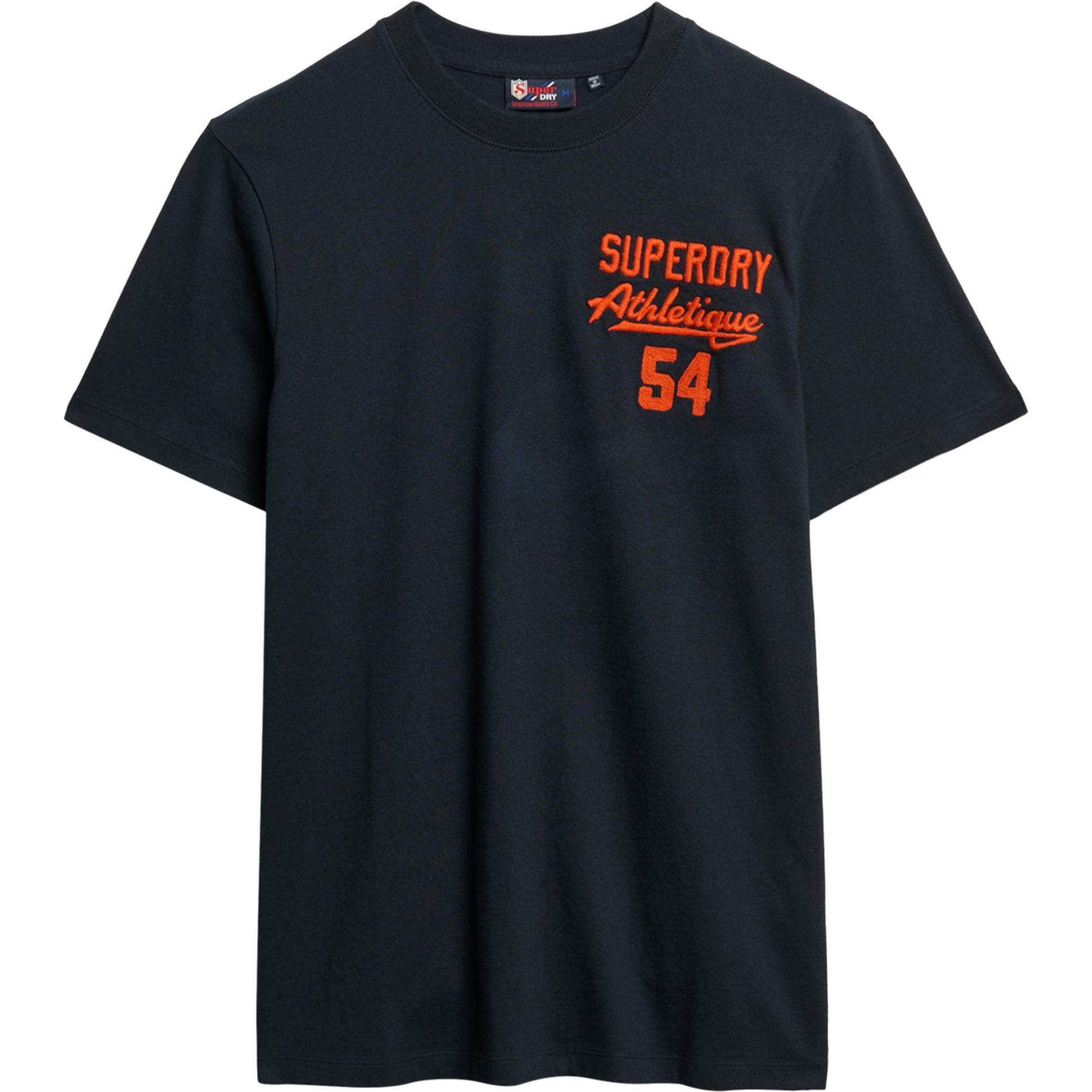 Superdry, Herren, Shirt, Embroider Superstate Logo Tee, Blau, (3XL)
