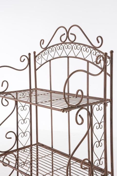 Produktbild CLP Standregal Antje, antik braun (61 x 33 x 153 cm)