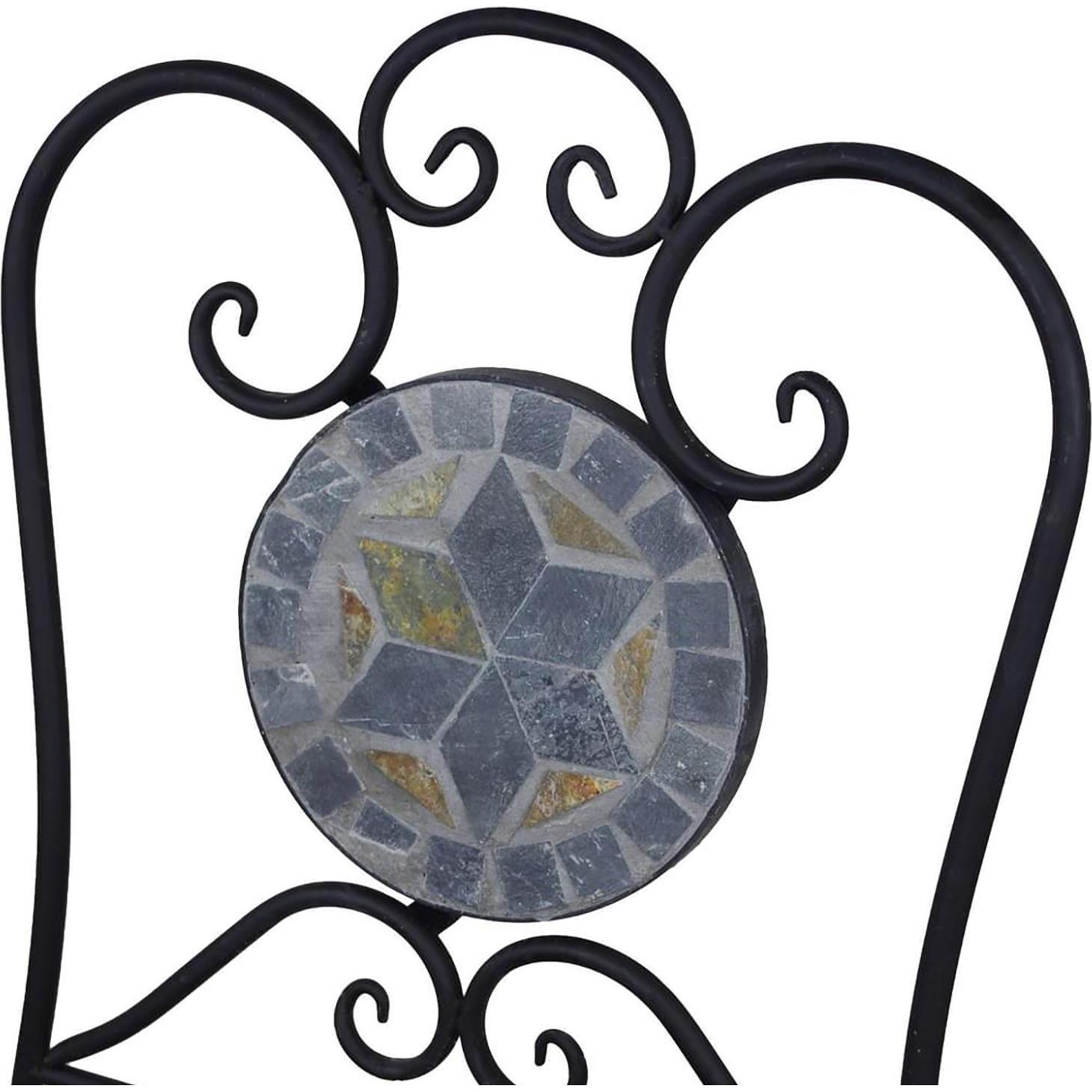 Thumbnail - Mojawo, Gartenstühle, Mosaik Klappstuhl Bistrostuhl Balkonstuhl Gartenstuhl Stern Design