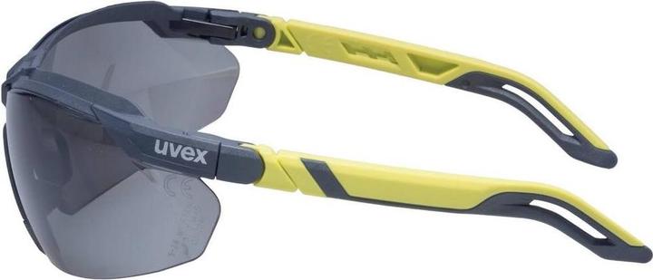 Actual product image Uvex Safety i-Series safety spectacles, i-5 tinted visors, charcoal/lime.