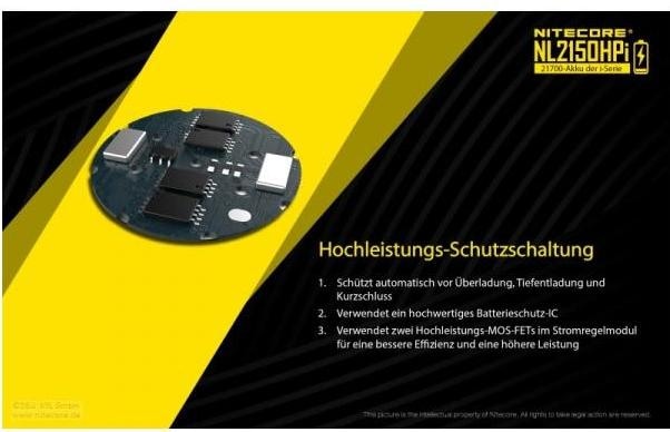 Actual product image Nitecore NL2150HPi