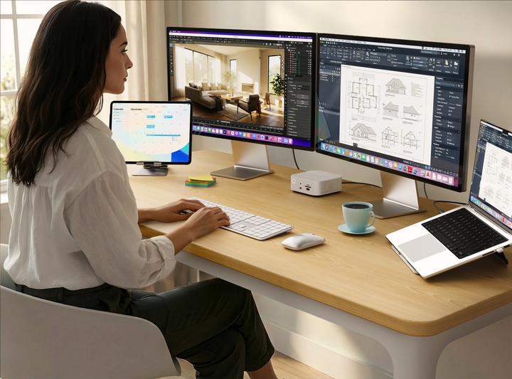 Produktbild Satechi Thunderbolt 5 CubeDock ze slotem na SSD | 8K | PD do 140W (7 Ports)
