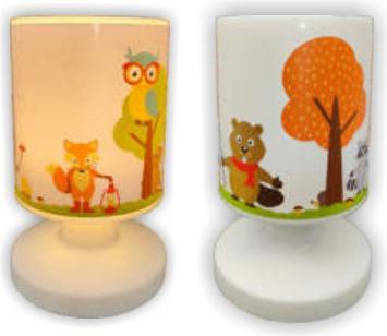 Actual product image Niermann Stand By Niermann Forest Animals LED Rechargeable Table Lamp Warm White 1.5W IP44 White, Multicolour